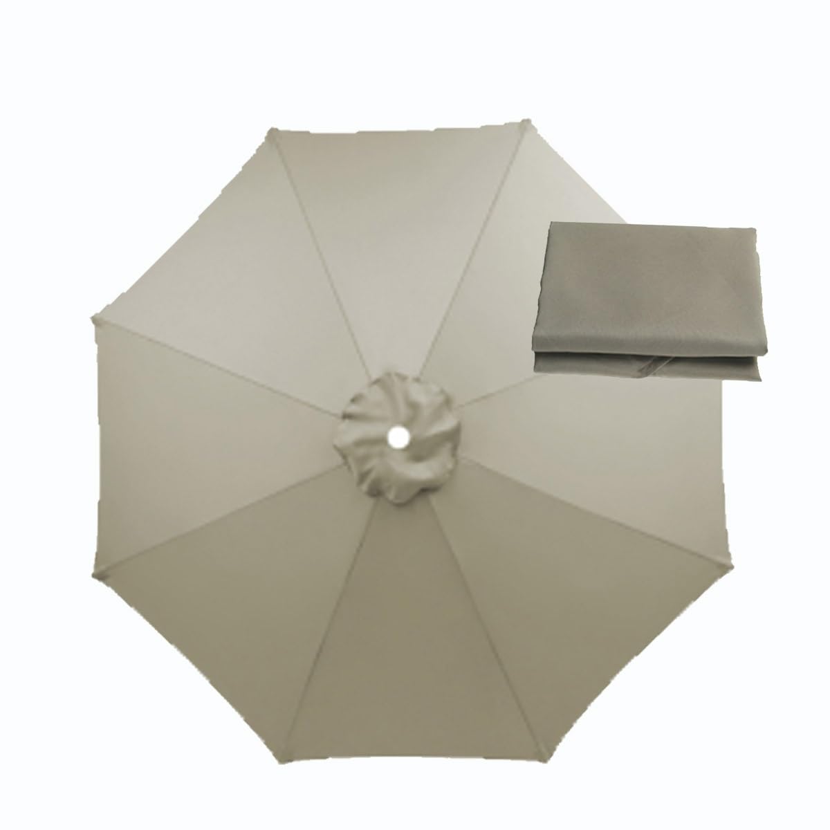 BEEGMA Sun Umbrella Replacement Cloth 6 Arms/8 Arms Replacement Parasol Canopy Cover 2.0m 2.30m 2.50m 2.70m 3.0m Outdoor Patio Garden Umbrella Canopy (Color : Top, Size : 3.0m/10FT-8Ribs)