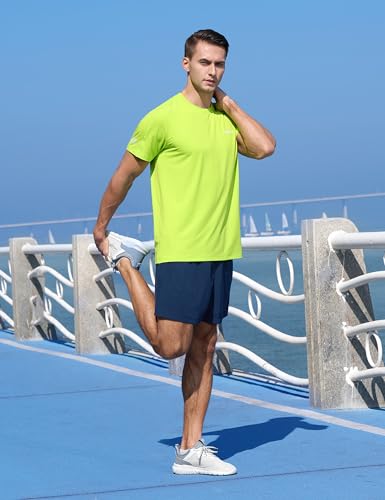 EZRUN Men's Lightweight Short Sleeve T-Shirt Quick Dry Workout Running Athletic Swim Shirts Fishing Rash Guard4