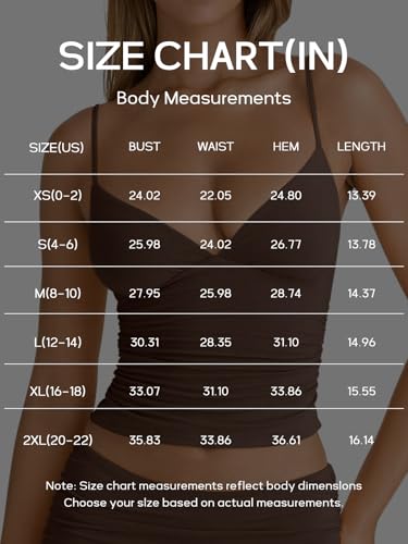 Image of PINKMSTYLE Women's Sexy V Neck Ruched Cami Top Sleeveless Spaghetti Double Layer Fitted Crop Tank Tops
