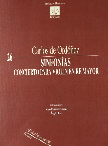Sinfonias. concierto para violin en re mayor