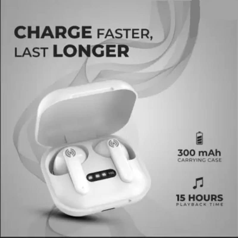 Image of Raptas1 ๐ฌ๐ฒ๐ฎ๐ฟ ๐๐
๐ฐ๐น๐๐๐ถ๐๐ฒ ๐ช๐ฎ๐ฟ๐ฟ๐ฎ๐ป๐๐ Wireless Bluetooth Earbuds with Charging Case | in-Ear Headphones with Touch Controls, Built-in Microphone for Music, Calls, Workouts & Travel