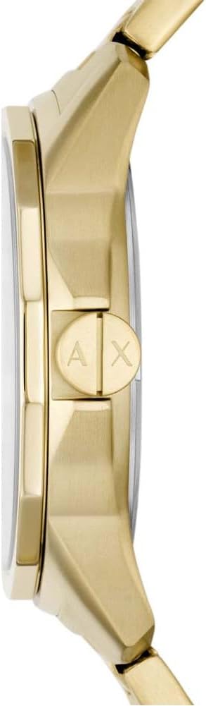 Armani Exchange Watch for Men , Three Hand movement, 44MM Gold Recycled Stainless Steel (At Least 50%) case with a Stainless Steel strap, AX1734 4 41 oFZtRXZL. AC SL1001