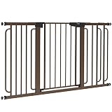 Mom's Choice Awards Winner-Cumbor 29.5-57" Baby Gate for Stairs, Extra Wide Dog Gate for Doorways, P