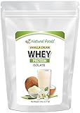 Z Natural Foods Vanilla Cream Whey Protein Isolate, Nutrition-Rich, Flavorful Protein Powder for Heart Health and Immunity, Great in Tea, Coffee, Smoothie, Non-GMO, Gluten-Free, Kosher, 5 lbs