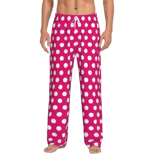 Pantalon de pyjama à gros pois blancs pour homme : idéal pour vos week-ends de détente