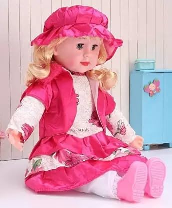 Mayank & Company Play Singing Doll Poem Stroller Dolls,Laughing &Singing Soft Push Stuffed Talking Doll Baby Girl Toy Cute Musical Rhyming Baby (B0CJV5Q591) Amazon Price History, Amazon Price Tracker