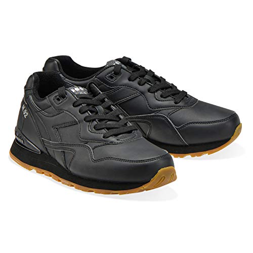 Diadora N.92 L, Unisex-Sneakers – Erwachsener, Nero/Nero (C0200), 44,5 EU
