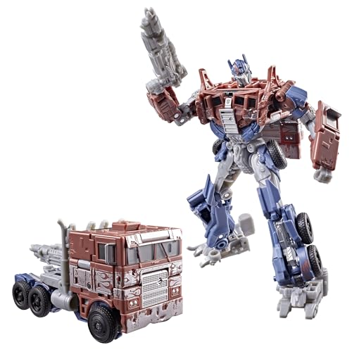 Transformers Studio Series Optimus Prime, Age of Extinction Voyager Class 6.75-Inch Converting Action Figure, Robot Toys for 8+