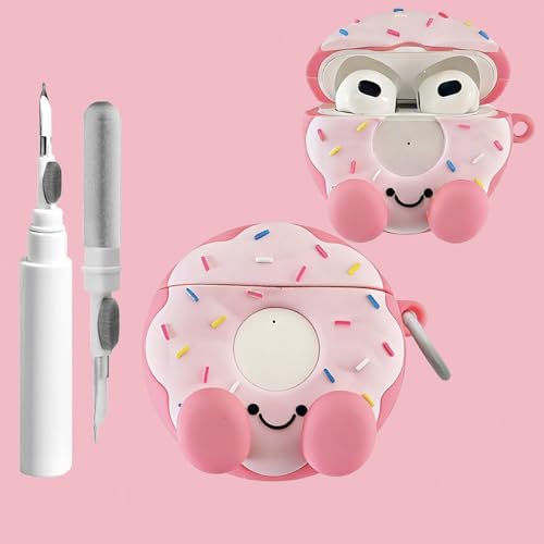 AirPods3�p���킢���P�[�X �P�[�X�J�o�[ 2021 �N���[�i�[�L�b�g�t���AAirpods 3�P�[�X ���f�B�[�X �����h�~�V���R��iPod 3�C���z���A�N�Z�T���[ �[�d�P�[�X �K�[���Y�L�[�`�F�[�� Airpods��3����(�h�[�i�c)