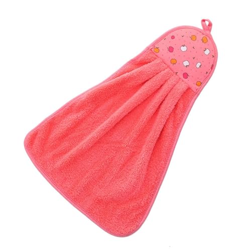 Paño de limpieza de microfibra [bonita toalla de mano de cocina] Paños de mano gruesos para colgar en el hogar, toallitas de terciopelo coral, súper absorbente, perfecto para la limpieza del baño, haz