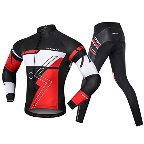 Conjunto de Baugger malha masculina de ciclismo Camiseta de manga longa respirável para bicicleta Ja