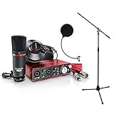 Focusrite SCARLETT Studio Pack w/CM25 Microphone, Headphones, 2i2, Code for Software Bundle Mic Cable, Boom Stand, and Pop Filter