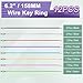 ManTangSun 12 Pack Flexible Key Chain Rings Wire Keychain Cable 6