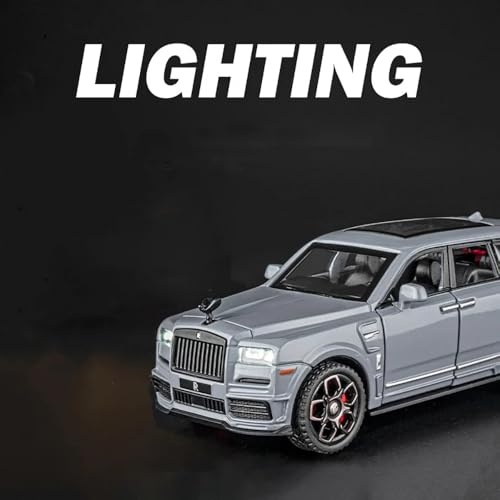 Image of 1:36 Cullinan Toy Car for Kids Collection Diecast Metal Scale Model Car with Light Sound Pull Back Openable Door