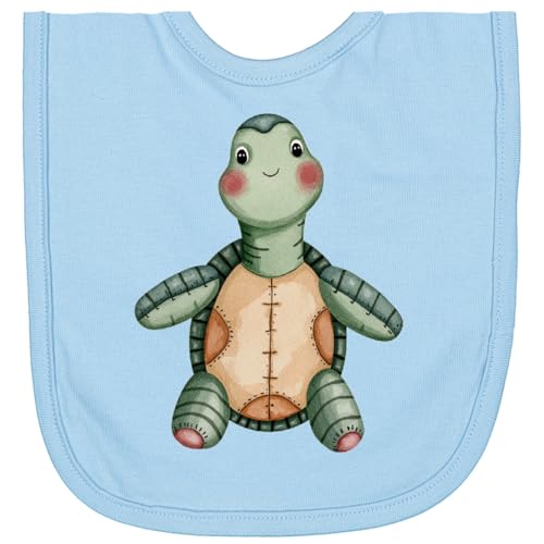 inktastic Vintage Knitted Plush Turtle Newborn Bib