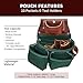 Occidental Leather OxyLights 3 Pouch Tool Bag with Tape Holder - Green - 10 Pockets & Tool Holders - Made in USA