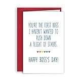 Rude Boss Day Card, Funny Boss Card, Pompous Boss Card, Humorous Card for Boss, Funny Boss's Day...