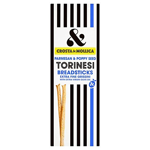 Crosta & Mollica Torinesi Parmesan & Poppy Seed Breadsticks 120g