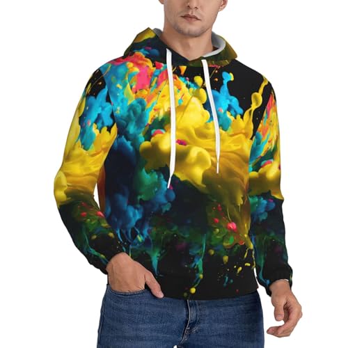 Sweat à capuche homme en polyester imprimé toile de fond EdWal