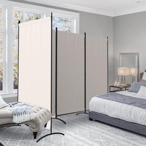 Kecreque Portable Room Divider 4 Panel Partition Room Dividers and