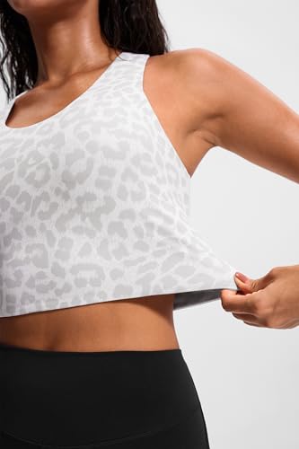 Image of Sports Bras for Women Criss-Cross Back Padded Workout Tank Tops Medium Support Crop Tops for Women