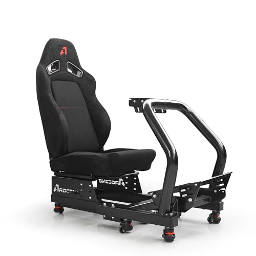 Image of azracing SF Retractable Gaming Cockpit, Modular Racing Simulator with Adjustable Seat & Alloy Steel Frame,Compact Storage,Supports Direct Drive,Compatible with All Steering Wheels & Pedals