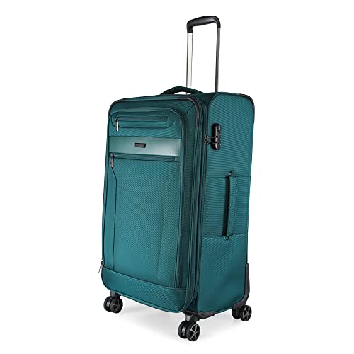 Nasher Miles Berlin Expander Soft-Sided Polyester Check-in Luggage Teal 28 Inch |75cm Trolley Bag For Rs. 3799 @ 80 %