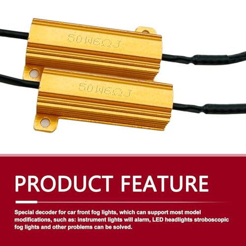 2 piezas decodificador LED para luces de automóvil 9006/HB4 miniatura 3