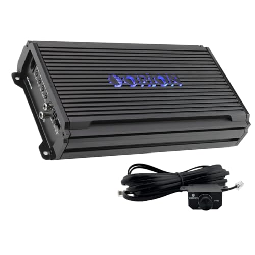 Orion Cobalt Elite CEA1200.1D Class-D Monoblock Compact Car Subwoofer Amplifier 1200W RMS 1/2/4 Ohm Stable Adjustable Low Pass & Subsonic Filter Bass Boost MOSFET Power Supply Bass Knob Included