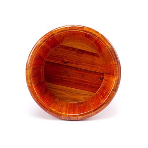 Cubeta de madera para baño de pies con masaje miniatura 3