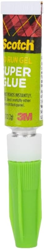 Scotch Super Glue Gel, .07 oz, 1-Pack, Fast Drying, No Run Gel Formula (AD113)
