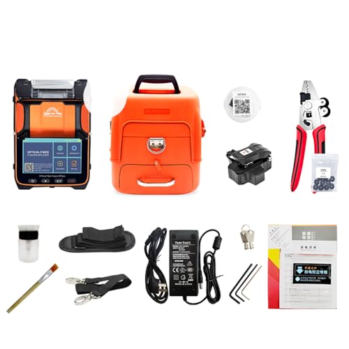 Signal fire Model AI-9 Optical Fiber Fusion Splicer Six Motor Core Alignment Fiber Fusion Splicer Automatic FTTH Fiber Optical Welding Splicing 5S Heating 15S