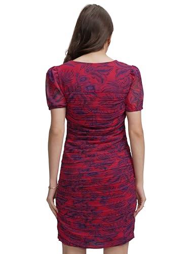Image of Tokyo Talkies Women's Dresses for Women | Floral Print | Ruched Bodycon | Short Dress | Sleeveless | Trendy & Chic