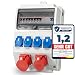 Produktbild [Wandverteiler] Made in Germany: Sichere Energieverteilung mit [ABB FI 40A - 30mA] [ABB Sicherungen], (1x16A CEE, 1x32A CEE, 4x230V Schuko-Steckdosen).
