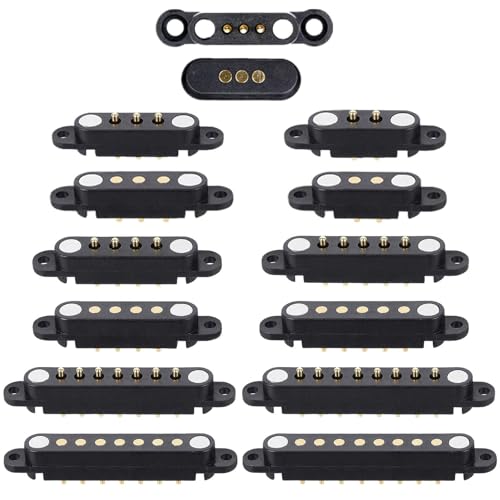 Connecteurs magnétiques Pogo Pin 8 broches mâle femelle pas 2,54mm pour alimentation CC à ressort