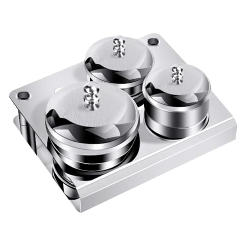 Contenants en acier inoxydable pour liquide acrylique ongles - Set de 3 pots compacts de manucure