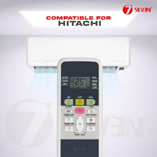 Image of BLACKSHEEP Compatible AC Remote for Hitachi Split AC and Window Air Conditioner The Model of Remote Control is 220A, Exact Match with Original Remote No Pairing Required use New AAA Alkaline Battery