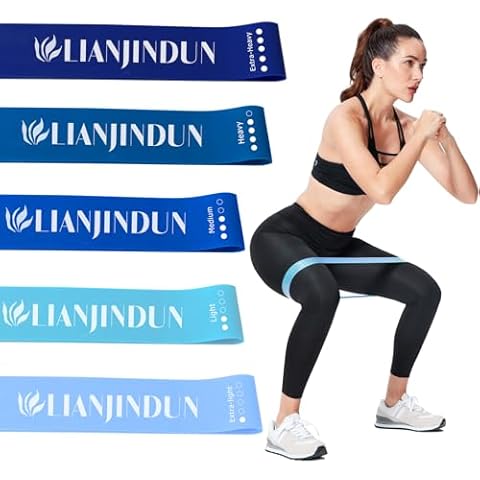 5 Set of Resistance Bands for Working Out for Women & Men, Elastic Band for Home Gym Exercise Workout, Stretch Bands, Loop Exercise Bands for Fitness, Strength, Physical Therapy, Yoga, Pilates Cover