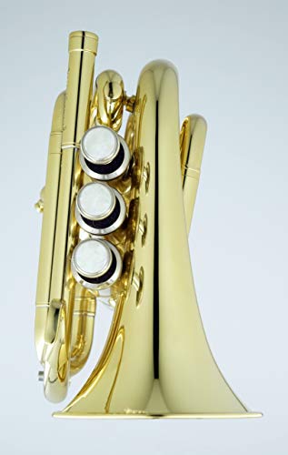 CarolBrass CPT-1000-YSS-Bb-L Mini pocket Bb trumpet - Thumbnail 2