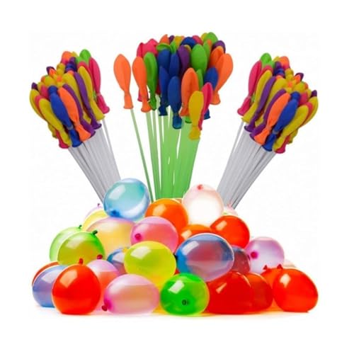 Image of Go Hooked Rapid-Fill Holi Water Balloons Set of 3 | Self-Sealing Multi-Color Magic Water Balloons for Kids & Adults | Quick Fill Party Splash Balloons for Festivals & Outdoor Fun (111pcs, Multicolour)