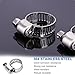 Jubilee Clips, Adjustable Hose Clips, Rust-Resistant Hose Clamp Set, Stainless Steel Heavy Duty Pipe Clamps for Tubes, Pipes & Workholding, Industrial & Home Use (6-12mm)