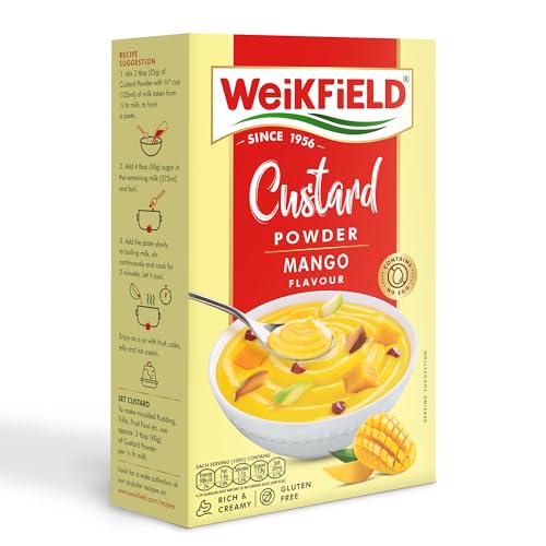 Image of Weikfield Custard Powder, Mango Flavour 75g (Pack of 4)
