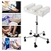 FFanhia Pedicure Manicure Footrest 19-27 Inch Adjustable Pedicure Stool Foot Rest Stool with Wheels for SPA Beauty Technician Nail Salon Equipment