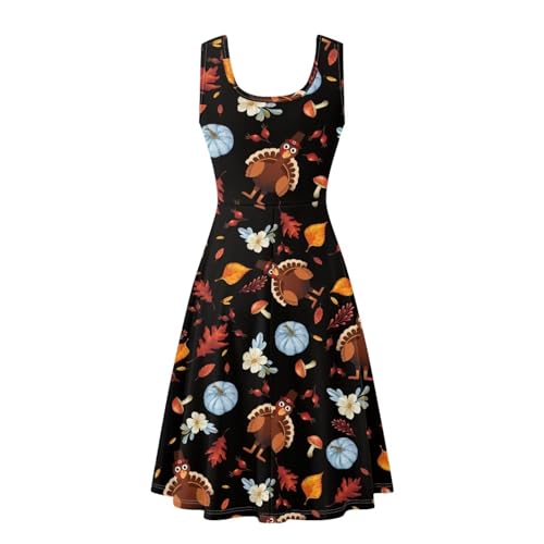 Image of TOADDITDO Womens Summer Sleeveless Tank Dress with 2 Side Pockets XS-4XL Plus Size