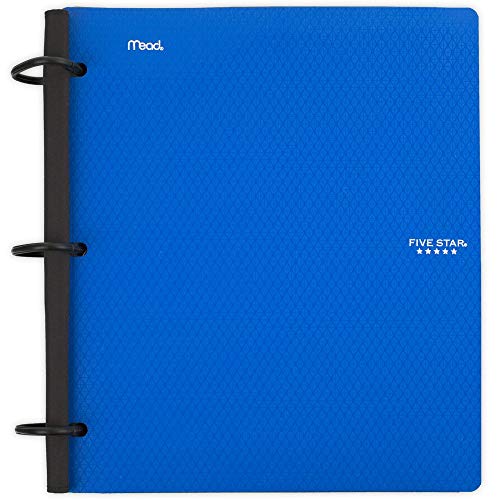 Five Star Flex Hybrid NoteBinder, 1-1/2 Inch Binder, Notebook and Binder All-in-One, Blue (29324AD2)