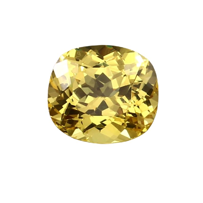 Saphir jaune naturel facetté 9x7mm pour illuminer vos bagues faites main