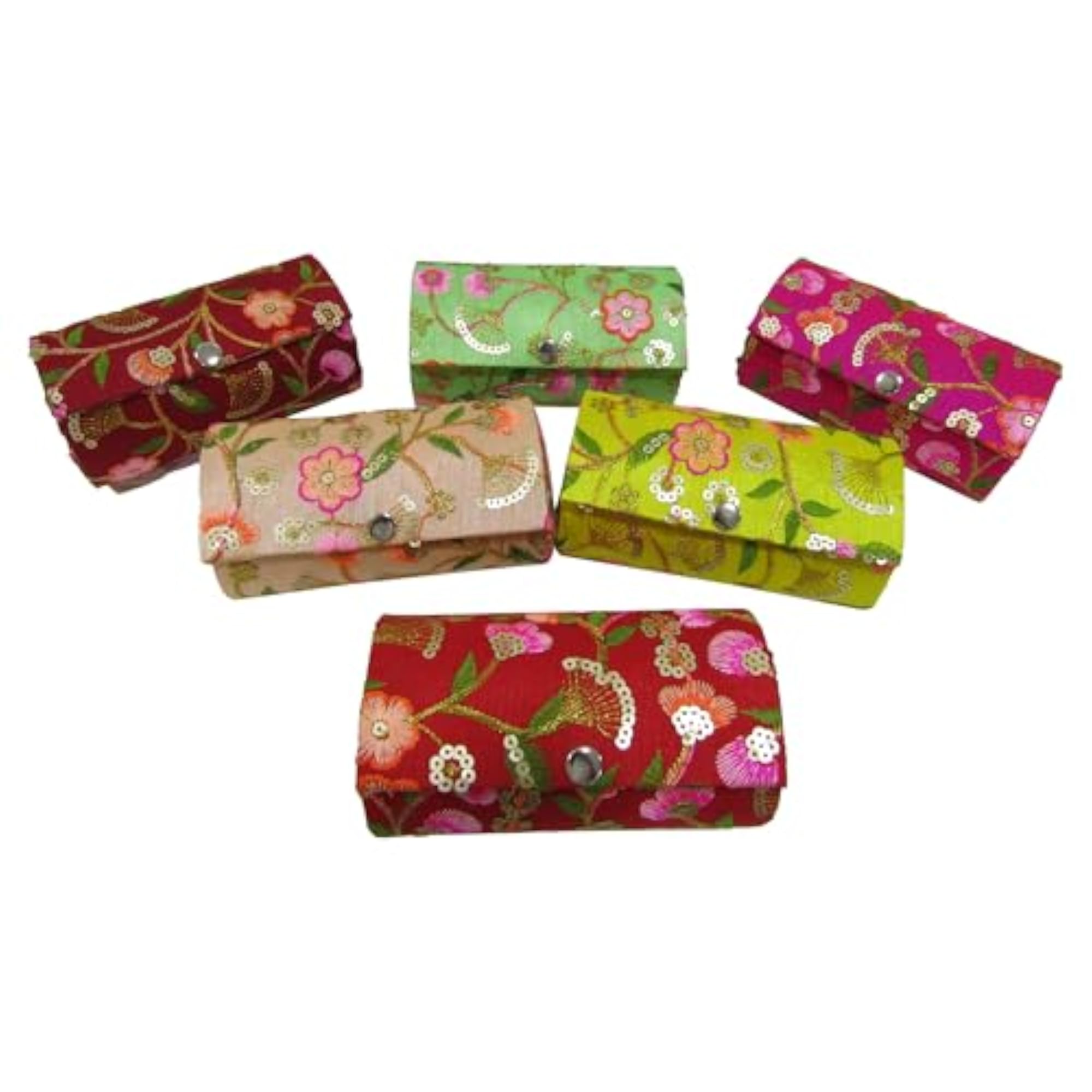 6 inch Floral Embroidery Bangle Box For Women