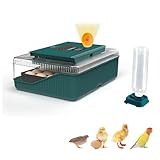 Incubación automática de huevos de 25 huevos,Pantalla Días de incubación,Volteos automáticos Huevos,Pantalla doble Temp&Humedad,Adecuado Para Huevos De Pollo,Pato, Paloma, Codorniz & Loro