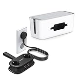 【Garantie de Sécurité】La boîte de rangement pour multiprises dissimule les câbles en désordre, empêche efficacement tout contact accidentel et s'associe à des pieds en gel antidérapants au fond pour une stabilité optimale, rendant l'utilisation électrique quotidienne plus rassurante.