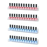 Acrylic Nail Polish Organizer Wall Mounted Nail Polish Display Racks 4 Pack Essential Oil Stand Holder Home Organizer
